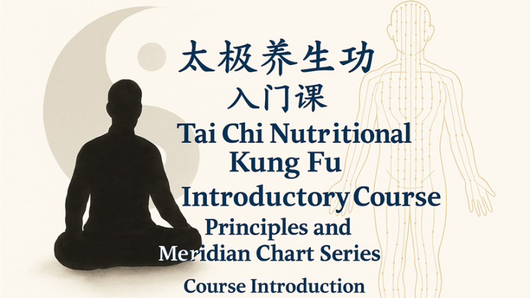 [Required] Tai Chi Nutritional Kung Fu Introductory Course Principles and Meridian Chart Series Course Introduction and Cultivation Notes